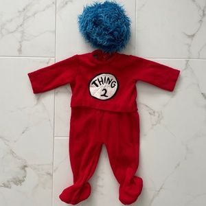 Pottery Barn Kids Dr. Seuss “THING 2” Halloween Costume. Size 0-6 Months